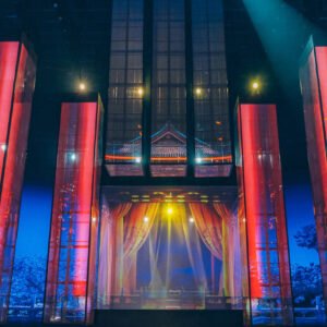 Portable LED Transparent Screen P3.9-7.8 for Stage Rental – Quick-Lock Ice Display